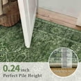 thumbnail image 5 of 8x10 Washable Area Rug Green Vintage Rug for Living Room Bedroom Low Pile Soft Non-Slip Boho Rug for Under Table Boho Distressed Retro Carpet for Bedroom Kitchen Office Dining, 5 of 7