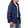 thumbnail image 6 of DYTTDG Men's Lightweight Sun Protection Hooded Jacket, Full Zip Breathable Solid Color Windbreaker with Pockets for Hiking & Outdoor Sports, 6 of 7