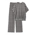 thumbnail image 2 of MINTREUS Lounge Sets for Women Knit Short Sleeve Tops and Long Pants Soft Comfy Pajamas Set Oversized 2 Piece Outfits S-2X, 2 of 8
