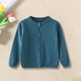 thumbnail image 2 of KAUOD Kids Girls Knit Cardigan Long Sleeve Soft Fall Casual Sweaters Baby Boys Plain Button Front Sweater Coats Clothes, 2 of 9