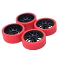 thumbnail image 1 of lionlar 1:28 RC Car Wheel Rim Tires Accessories for RM02 Iw02 Model Buggy Crawler , Red, 1 of 6