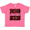 thumbnail image 3 of Inktastic Big Sis Buffalo Plaid Sister Girls Toddler T-Shirt, 3 of 5