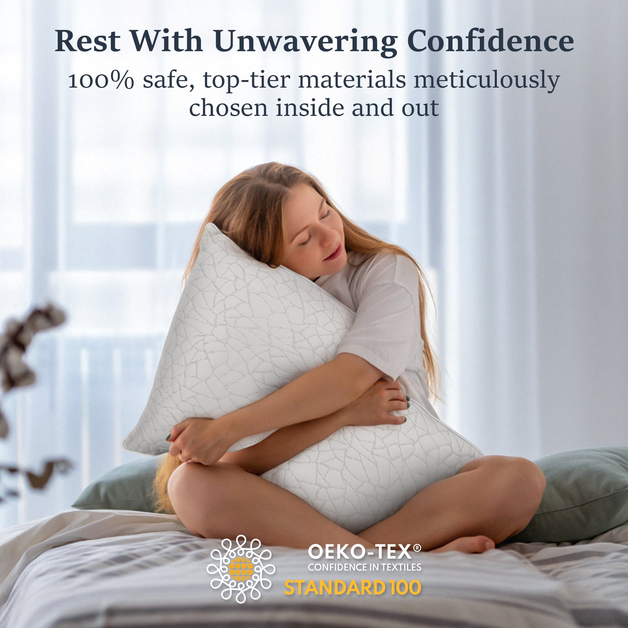 FAPO Cooling Bed Pillows Queen Size,Premium Down Alternative Pillows for Bed 2 Pack with Breathable Cover