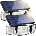thumbnail image 1 of Focos solares Intelamp, paquete de 2 unidades, 6000 mAh, 1200 lúmenes, con sensor, 1 of 9