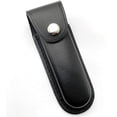 thumbnail image 1 of Funda para cuchillo plegable negra JM Estuche de transporte para caza Funda de cuero para cuchillo del ejército suizo 13,8 cm 4,6 cm, 1 of 5
