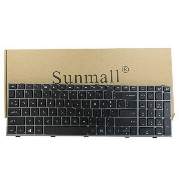SUNMALL New Laptop Keyboard with Frame for HP ProBook 4540s 4540 4545s Series Compatible with Part Number 702237-001 683491-001 701485-001 Black US Layout