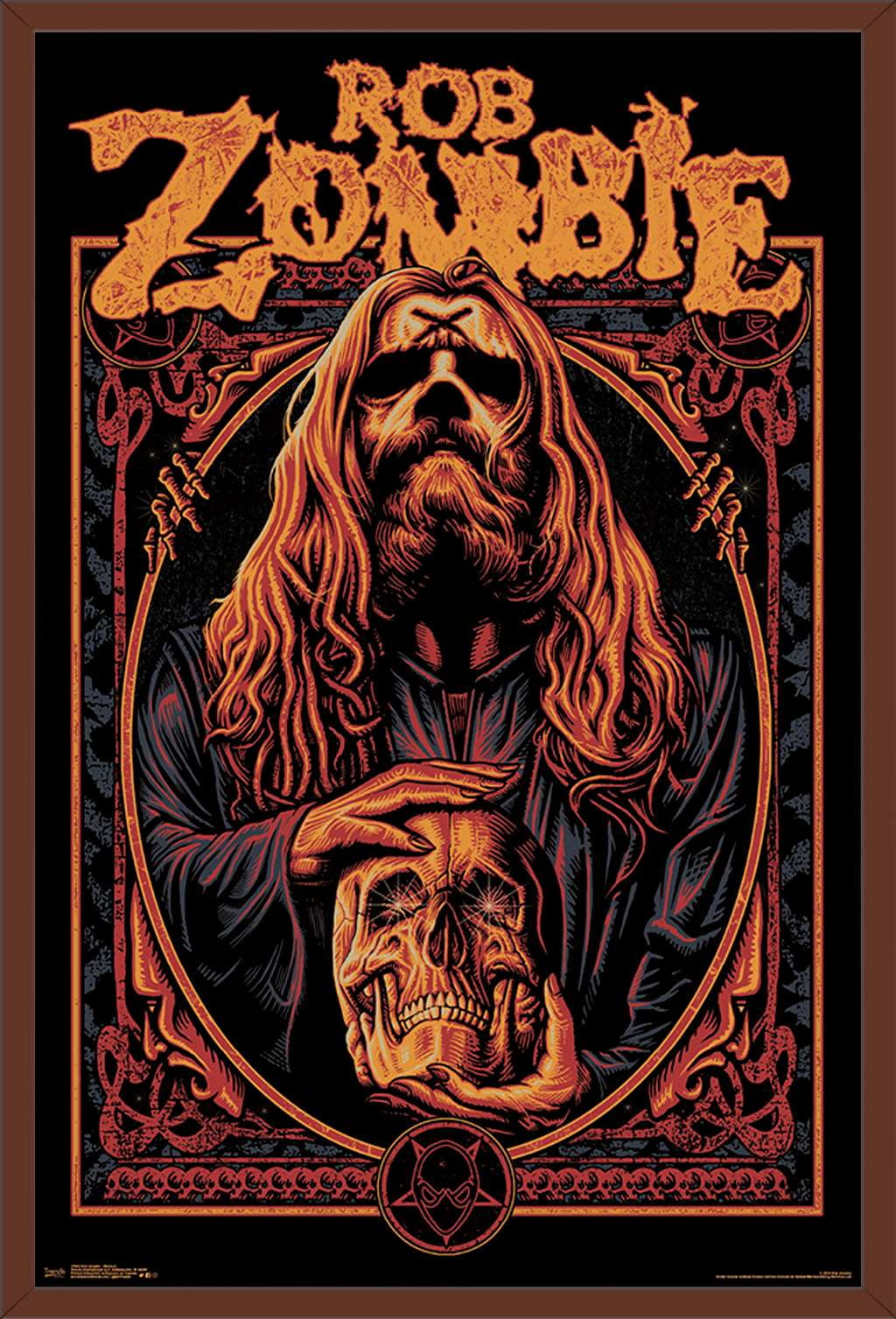 Rob Zombie - Warlock Wall Poster, 22.375" x 34", Framed - Walmart.com