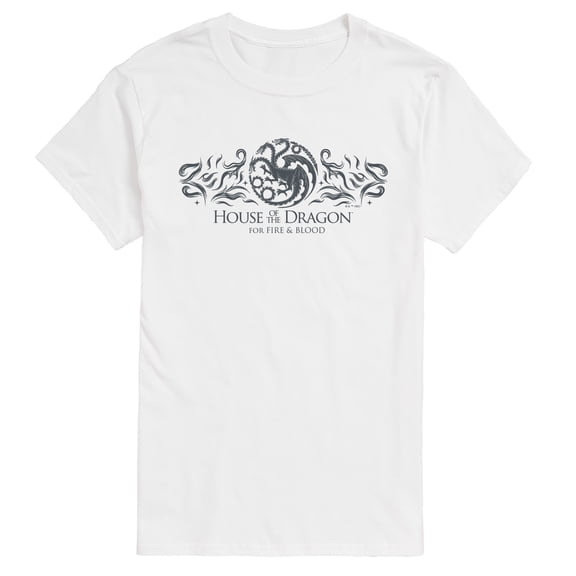 House of the Dragon - For Fire and Blood Dragon - Men's Short Sleeve Graphic T-Shirt