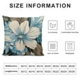 thumbnail image 5 of BANET Pillows for Couch Brown Cream Grey Teal Floral Pillow Protector Brown Grey Floral Decorative Throw Pillow Case Two Sides Printed for Bedding Couch Sofa Home Gift 22x22in, 5 of 5