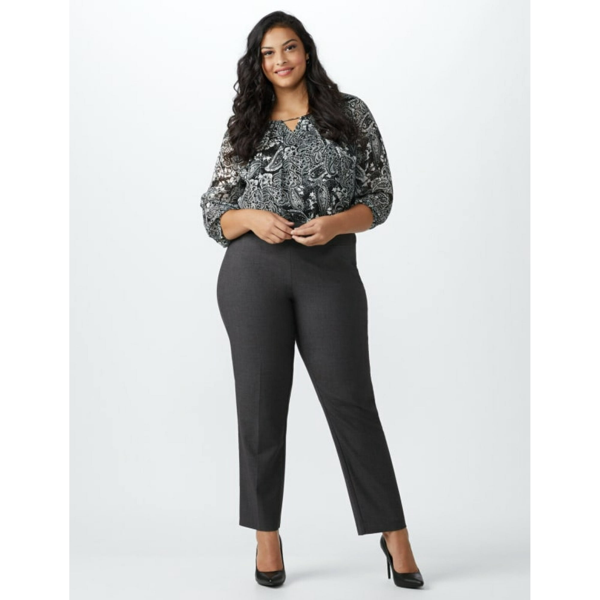 Grey Dressbarn Secret Agent Pants Tall Clothing Pants Roz And Ali