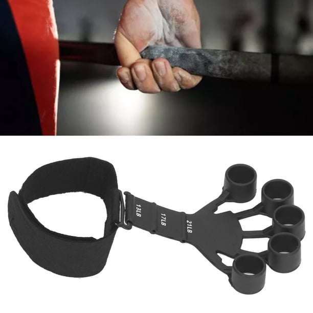 Fortalecedor de Ejercitador de Mano de Dedo Niveles de Resistencia Camilla de Extensión de Dedo Fortalecedor de Agarre de Mano de Silicona Ajustable con Correa para la Muñeca ANGGREK Otros