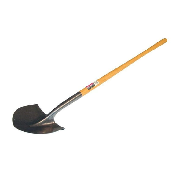 Seymour Midwest Round Point Shovel, 16 ga 42 in L Wood Handle 49830GRA