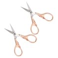 thumbnail image 1 of Uxcell 2pcs Sewing Scissors Stainless Steel Tailor Scissors Durable Scissors Pink, 1 of 6