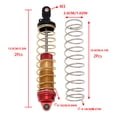 thumbnail image 2 of Vogacara Paquete de 2 amortiguadores 1/8 modelo accesorios amortiguador de aceite estructura de Metal diseño de bloqueo Quakeproof resorte integrado RC Kits de construcción modelo 135MM Vogacara FN010638-05, 2 of 6
