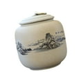 thumbnail image 2 of jifeng Ceramic Tea Container 800ml Porcelain Tea Canister Portable Airtight Tea Jar Mountain, 2 of 9