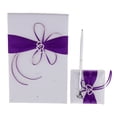 thumbnail image 2 of 3Pcs Set Crystal Guest Book Bolígrafo y portalápices Recepción , Púrpura, se describe Yotijar libro de visitas de la boda y conjunto de la pluma, 2 of 10