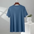 thumbnail image 4 of Antinious Men Solid Short Sleeve V-Neck Casual Breathable Sleep Shirts, 4 of 5