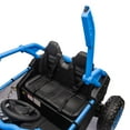 thumbnail image 3 of NIGSQJB 24V 2-Seater Kids Ride On UTV w/Parents Control, 400W Electric Car w/4-Wheel Suspension,Bluetooth,MP3,USB,LED Light,Horn,20in Seat, 4.97MPH Electric Toy Car, Gifts for Kids Aged 3+, Blue, 3 of 14