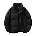 thumbnail image 2 of Maoxin Mens Jackets Men's Casual Sports Daily Outdoor Stand Collar Long Sleeve Jacket Black M, 2 of 8