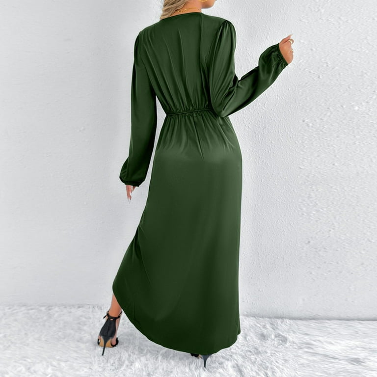 chinese dress ladies Prom Dress Long Sleeves, Graduation School Party Gown, Winter Formal Dress main image 1
