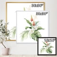 thumbnail image 4 of Tropical Bouquet With Plumeria Lupine Palm Leaves 16 in x 16 in Framed Painting Canvas Art Print, by Designart, 4 of 5