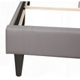 thumbnail image 5 of Full Size Metal Platform Bed Frame with No Box Spring, Grey for Bedroom, 5 of 7