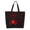 thumbnail image 1 of Fotbe Red Spider Bolsa Tote Estética de Lona con Estampado para Mujer - Bolsa Reutilizable de Hombro Casual para Vacaciones, Compras, Trabajo y Gimnasio, 1 of 8