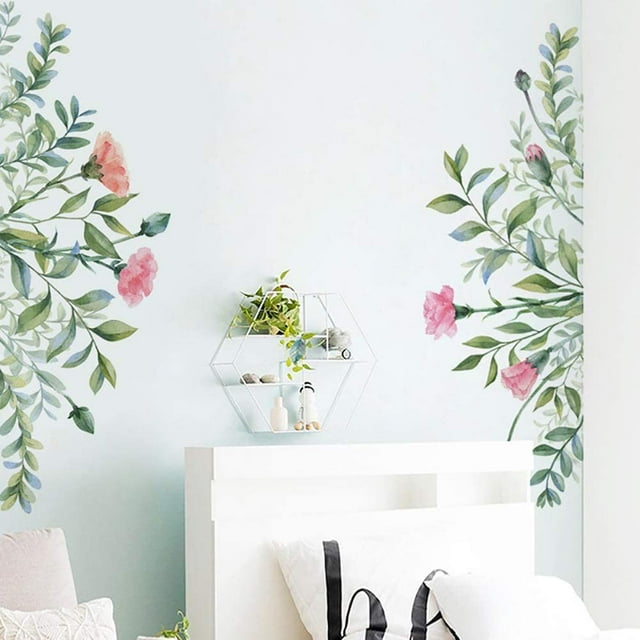 Vinilo decorativo ZHAOCHENG PÉTALOS DE FLORES 110x47cm Adhesivo de pared