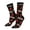 3 Black, variant on Fire Fighting Pattern Sport Socks for Women and Men Crew Socks Sporty Calf Socks Casual Socks