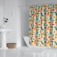 thumbnail image 2 of LightColor Dinosaurs Flowers Pattern Shower Curtain 72"x72" ,Bathroom Decorative Shower Curtains Set with 12 Hooks,Modern Waterproof Washable Shower Curtain, 2 of 6
