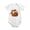 White, variant on Squirrel Holding Big Acorn Eating Baby Bodysuit, 100% Cotton Short Sleeve Snap Romper, 0-12 Months