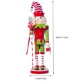 thumbnail image 2 of Cascanueces De Muñeco De Nieve De Papá Noel De Navidad, Soldado De Cascanueces De Madera, Decoración De Mesa De Navidad, Decoración Festiva Tradicional Para El Hogar Kearding HA043983-04, 2 of 6