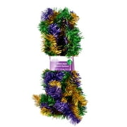 Way to Celebrate Mardi Gras Tinsel Branch Garland, 6'