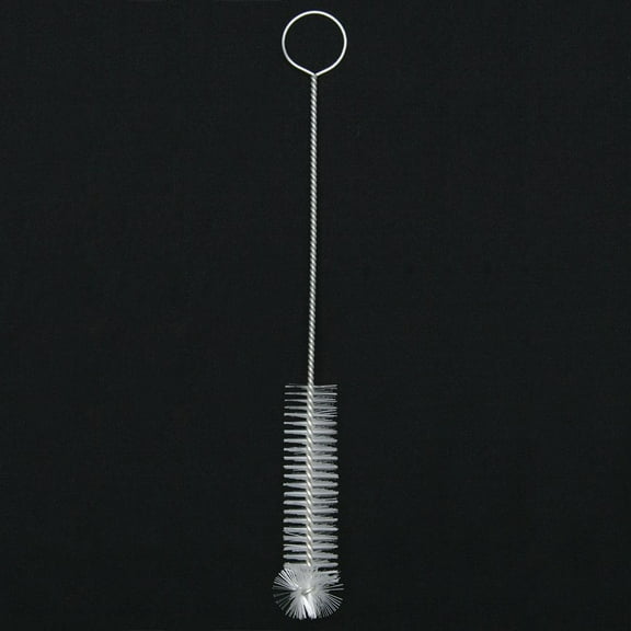 Test Tube Brush, White Nylon Bristles, 8"