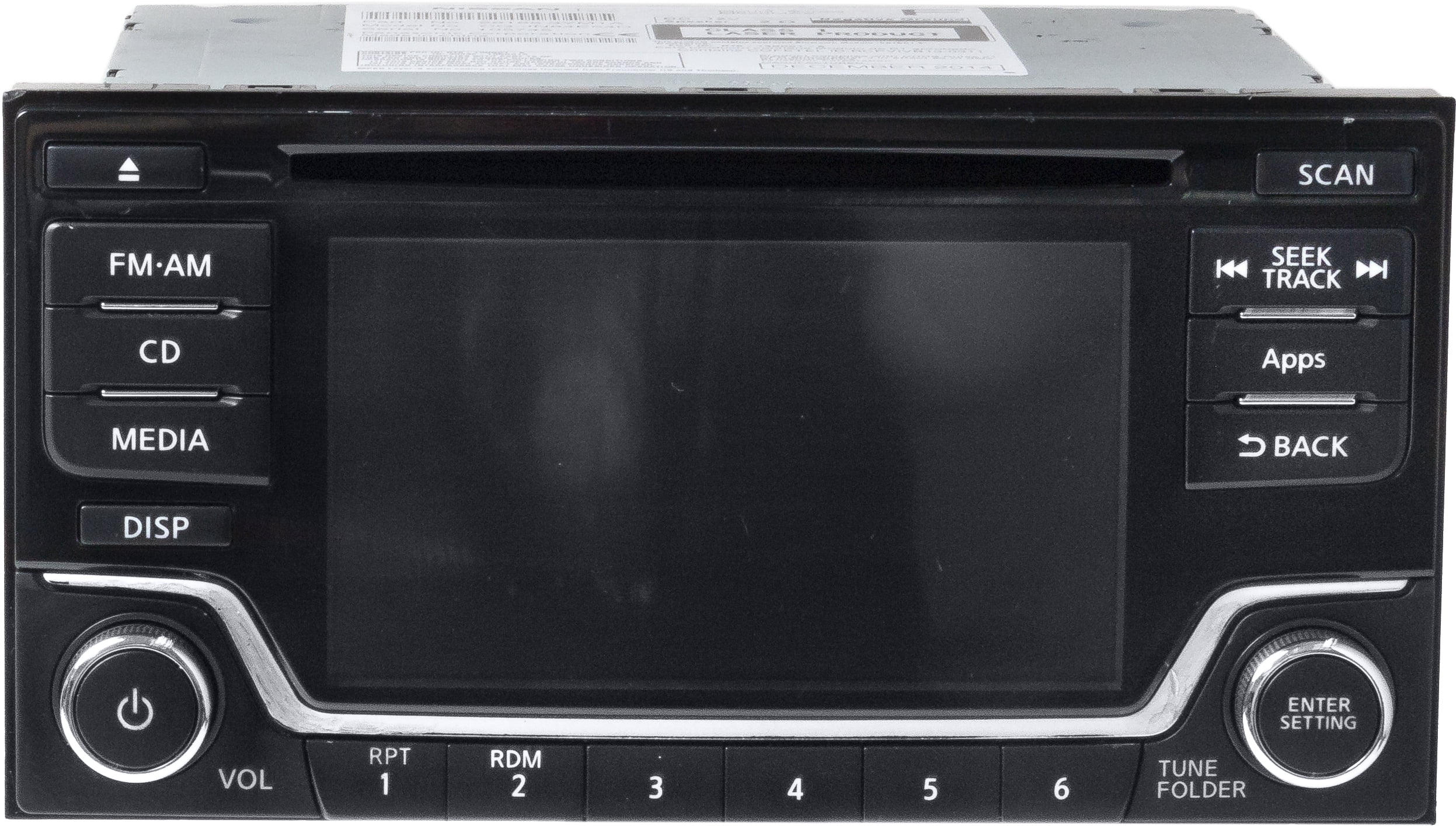 Restored 2015 Nissan Juke AM FM Radio Single Disc CD Multimedia Player Part ID 281853YM1A (Refurbished)