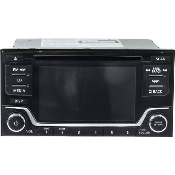 Restored 2015 Nissan Juke AM FM Radio Single Disc CD Multimedia Player Part ID 281853YM1A (Refurbished)