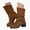 Khaki, variant on Women'S Cowboy Boots Women's Western Cowboy Snip Toe Embroidered Leather Knee High Cowgirl Boots Wide Calf Khaki,6