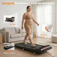 thumbnail image 2 of Hind Walking Pad, Under Desk Treadmill with 5% Incline, 2.5HP Portable Compact Treadmill for Home Office Exercise, 265 Lbs Weight Capacity, Red, 2 of 6