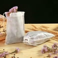 thumbnail image 4 of 100pcs/set Tea Bag Empty Loose Tea Leaf Pouch Drawstring Tea Infuser; Tea Filter Fabric Herb Holder DIY Drink Filter Bag, 15x20cm, 4 of 9