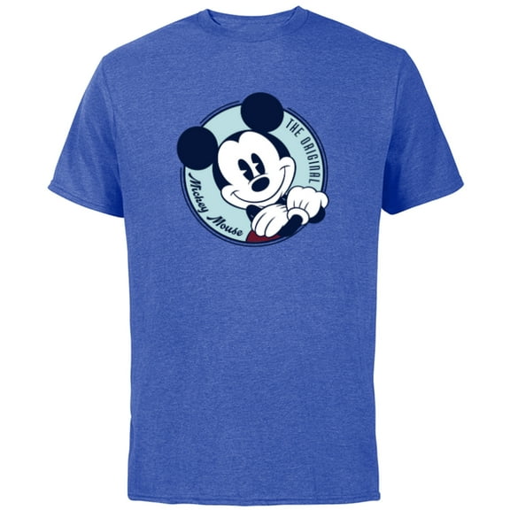 Disney The Original Mickey Mouse Retro Vintage - Short Sleeve Cotton T-Shirt for Adults - Customized-Royal Heather