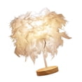 thumbnail image 4 of Feather Table Lamp Bedside Lamp Night Light For Bedroom Living Room Party Wedding Decoration, 4 of 12