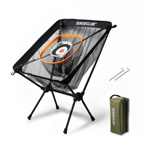 Red de golf SENSECLUB plegable con tapete y bolsa