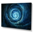 thumbnail image 2 of Designart "Swirling Blue Wave Spiral V" Abstract Spirals Wall Decor, 2 of 7
