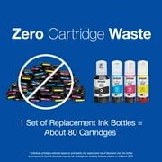 Epson 502 EcoTank Ink Ultra-high Capacity Cyan Bottle Works with ET-2750, ET-2850, ET-2980, ET-2988, ET-3750, ET-3760, ET-3850, ET-4850, and other select EcoTank models
