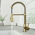 thumbnail image 4 of VIGO Brant Single Handle Pull-Down Sprayer Kitchen Faucet in Matte Brushed Gold, 4 of 11