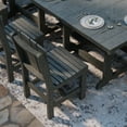 thumbnail image 3 of Wildridge Heritage 9-Piece 44"x94" Dining Set, Dark Gray - Outdoor Weather Resistant Recycled Plastic Furniture for Patio, 3 of 8