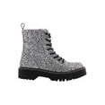 thumbnail image 2 of Unionbay Union Bay Hayden Silver Glitter CombatBoot in Size 8, 2 of 6