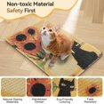 thumbnail image 4 of Alfombrilla rascador de gato 3 en 1, 23.6 x 15.7 pulgadas, protege para alfombras, muebles de pared, sisal natural, resistentes a los arañazos con velcro calcomanía, antideslizante, resistente al, 4 of 8