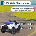 thumbnail image 4 of iRerts 24V Kids Ride on Toy UTV, Ride on Cars with Remote Control, Bluetooth Music, 4 Wheel Suspension, Rear Storage Space, Electric Vehicles Cars for Kids Boys Girls Gifts 3-6 Year Old, White, 4 of 12