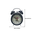 thumbnail image 3 of Reloj despertador Naiovety de Metal con doble campana luz nocturna silenciosa redondo Vintage, 3 of 6